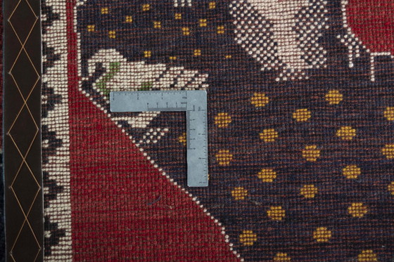 Image 1 of Tapis Gabbeh nomade noué à la main 155 x 100 cm