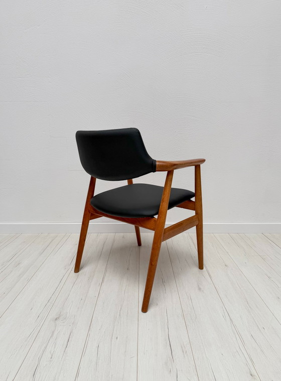 Image 1 of Jaren 60 Deense midden-eeuwse teakhouten fauteuil GM11 van Svend Åge Eriksen voor Glostrup Møbelfabrik
