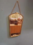 Miroir vintage Miroir mural laiton noir