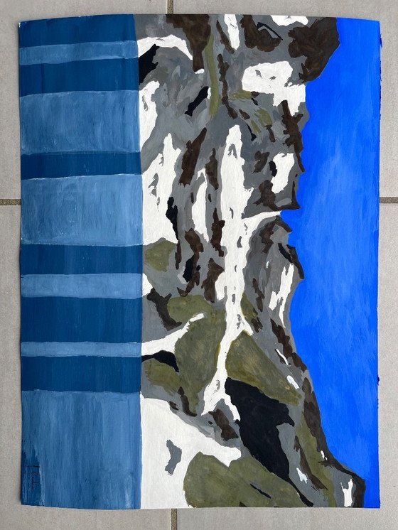 Image 1 of Gouache op 250g natuurpapier. Formaat 40x30cm.