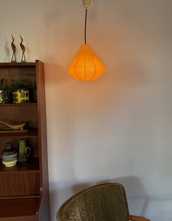 Image 1 of Lampada a sospensione vintage bozzolo, Goldkant Leuchten '60