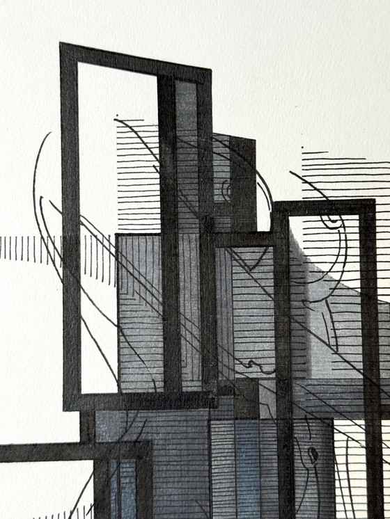 Image 1 of Eugène Eechaut (1928-2019) - 4 works, ink on paper 1982-1984
