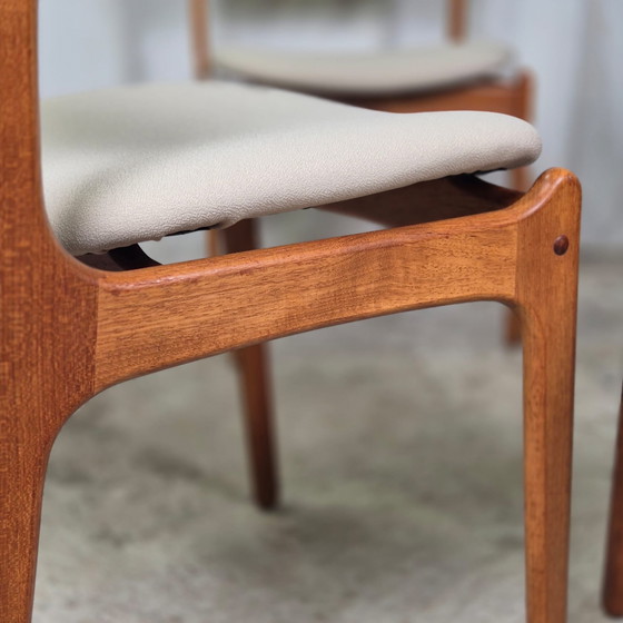 Image 1 of 4x Erik Buch model 49 dining chair, Vintage Danish teak 60's