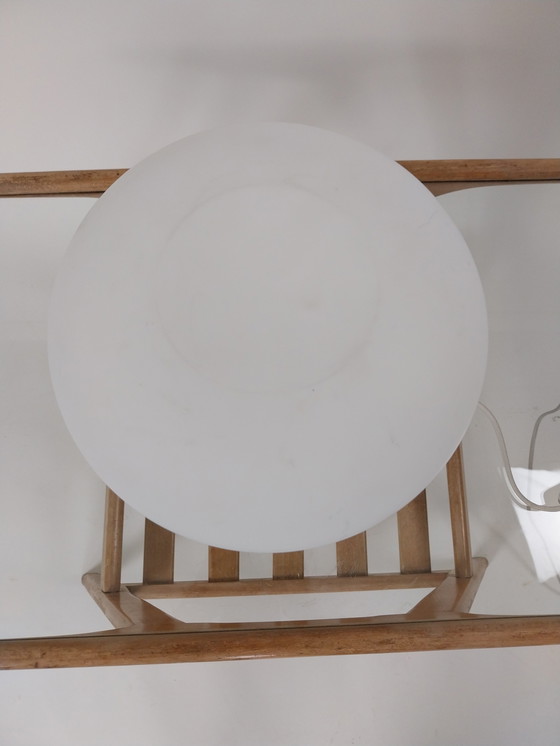 Image 1 of 1 x memphis style glass table lamp 1980's