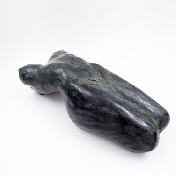 Image 1 of Scultura di nudo in bronzo e terracotta - Pascale Quoirin - XX secolo