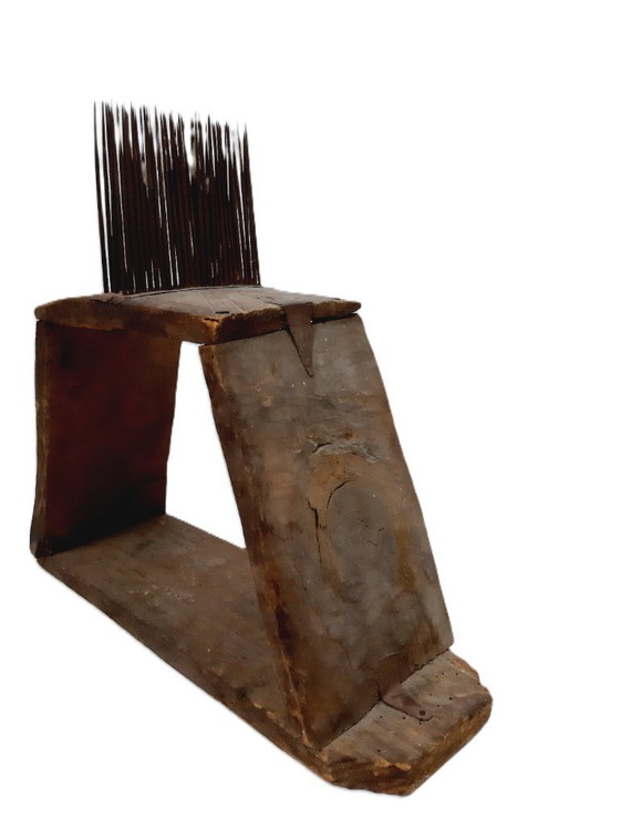 Image 1 of Antique 19th-Century Wool Picker – Rustic Textile Tool with History & Character