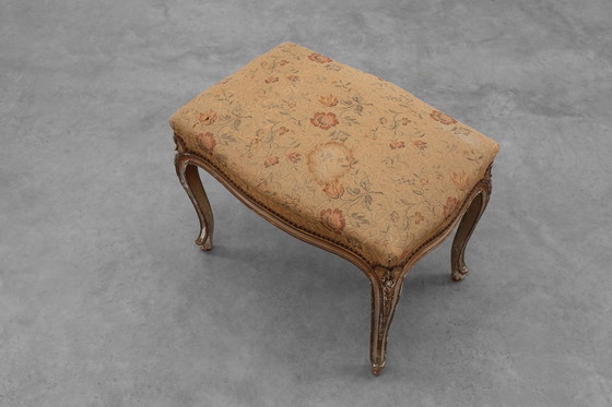 Image 1 of 19th Century French Louis XV style piano bench or stool