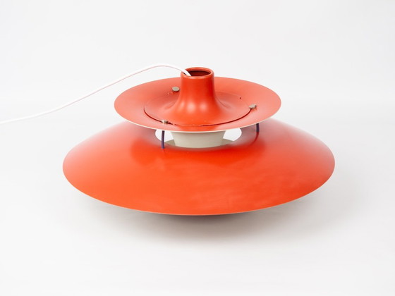 Suspension PH 5 vintage danoise de Poul Henningsen, Louis Poulsen, 1958 – Aluminium (photo 5 of 13)