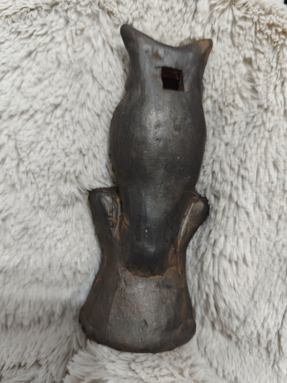 Owl ocarina, Sculpture, Ceramic, Brown (photo 3 of 8)