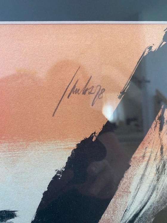 Image 1 of Color lithograph by noted Belgian artist Jan Cox