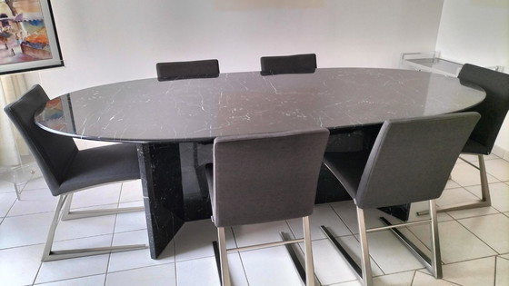 Image 1 of Original design marble dining table