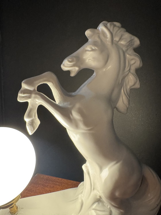 Image 1 of White Horse Lamp, 1970s