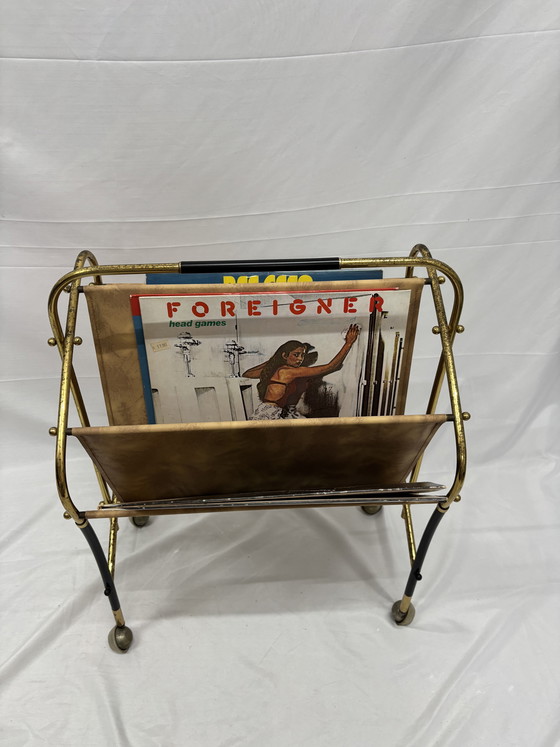Image 1 of Portariviste vintage in ottone, design degli anni '50 di Cesare Lacca