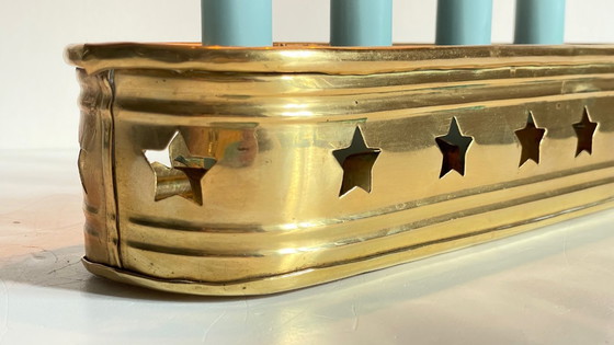 Image 1 of Candeliere vintage in ottone per 4 candele