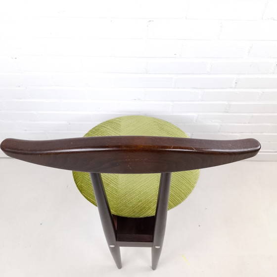 Vintage Dressboy Stoel Jaren 60 Mid Century Modern – Eetkamerstoelen, Textile, Wood (photo 7 of 8)