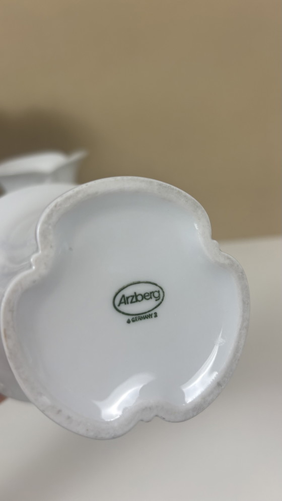 Set di 4 vasi Corso Cnospa in porcellana bianca, Arzberg, Germania. – Porcelain (photo 4 of 12)