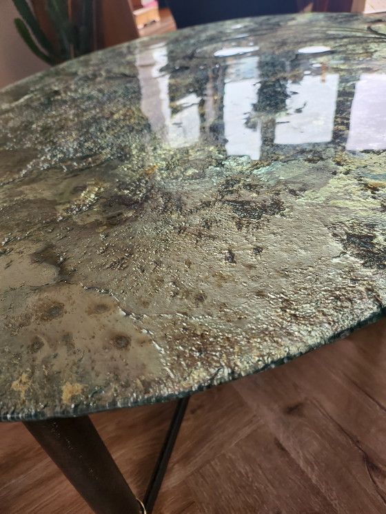 Image 1 of Tavolino da caffè ovale vintage