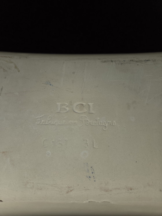 Image 1 of 2x Plato de espárragos de mayólica bretona BCI