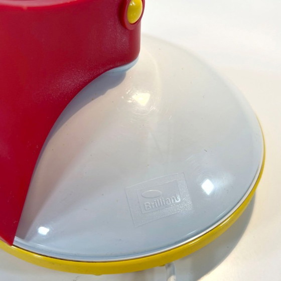 Image 1 of Red & Yellow Postmodern Toucan Table Lamp by Brilliant Leuchten Germany, 1980s