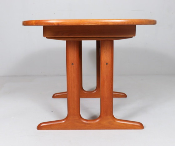 Image 1 of Tavolo da pranzo/tavolo allungabile in teak di metà secolo di Glostrup, Danimarca, anni '60