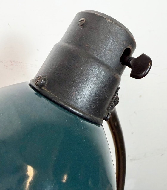 Image 1 of Vintage Duitse Bauhaus Petroleum Emaille Tafellamp van Schaco, jaren 30