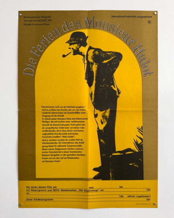 Image 1 of 🎥 Jacques Tati – Die Ferien des Monsieur Hulot – 1978 – Original vintage A2 Poster | 58 × 41 German Democratic Republic (DDR)