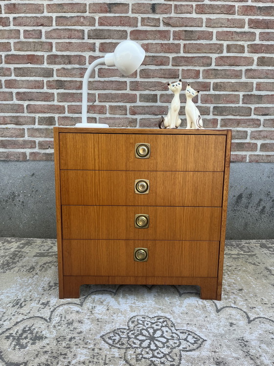 Image 1 of Cassettiera vintage in teak di MSI Sweden, metà del secolo scorso.