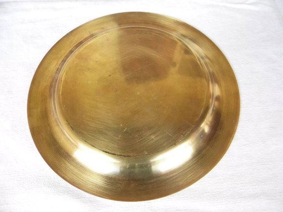 Image 1 of Servizio da caviale in ottone e vetro soffiato