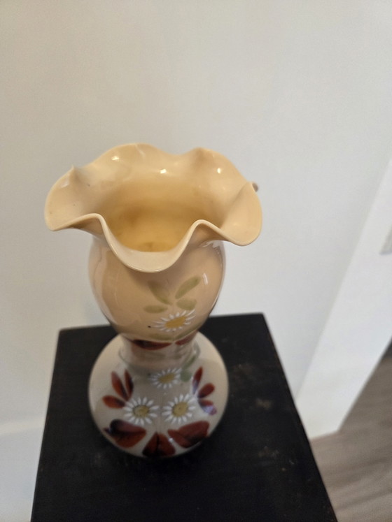 Image 1 of 2 antique opaline vases