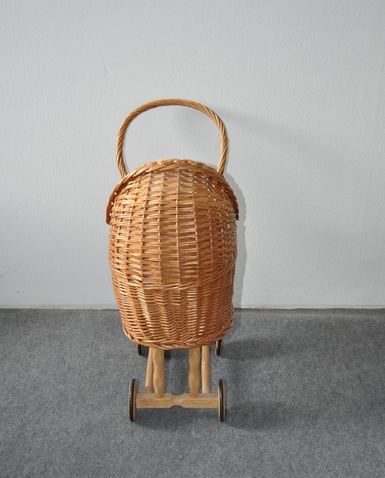 Antique Wicker Toy Pram – Decorative Objects, Wood (photo 3 of 6)