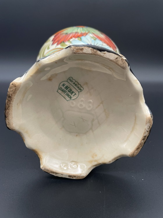 H. Béquet Quaregnon Aiguière No. 683 – Hand-painted and gilded – Vases, Porcelain (photo 7 of 8)