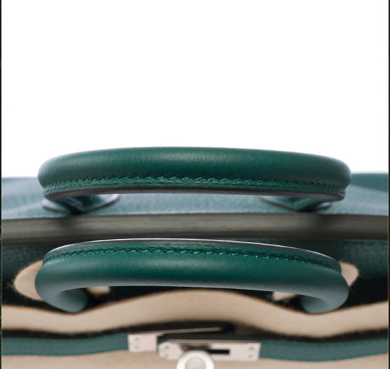 Image 1 of Sac HERMES Birkin 25 en Cuir Vert - 103291