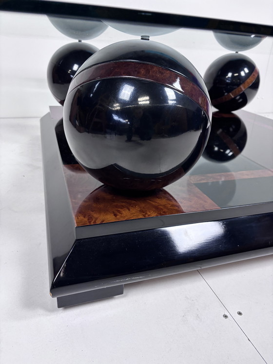 Image 1 of Vintage glass coffee table