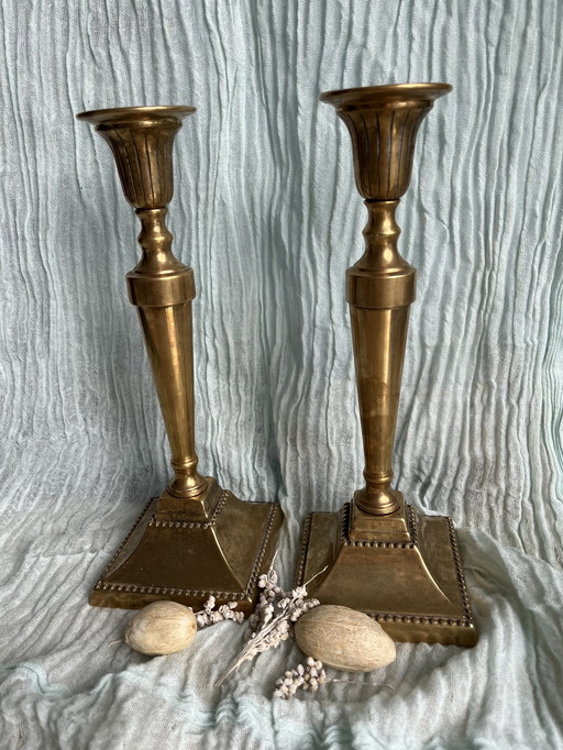 Brass coper candle holder 