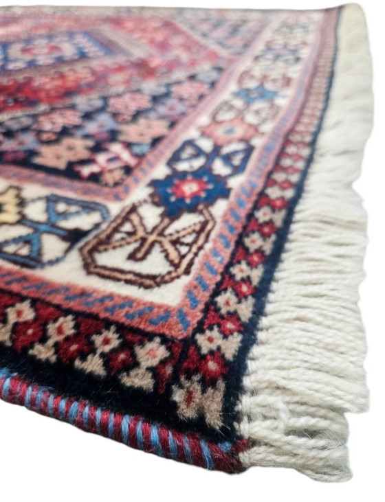 Image 1 of Hand-knotted Persian wool Yalameh rug runner Mint 81x193cm