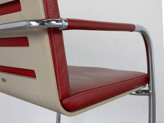 Thonet S61 Sled Chair, Design Glen Oliver Löw – Dining chairs, Leather, Wood (photo 9 of 10)