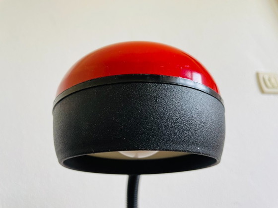 Image 1 of Futurist retro red plug in wall sconce lamp from USSR