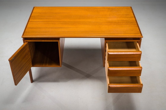 Image 1 of Freistehender Teakholz-Schreibtisch von GV Møbler, Mid-Century, 1970er Jahre