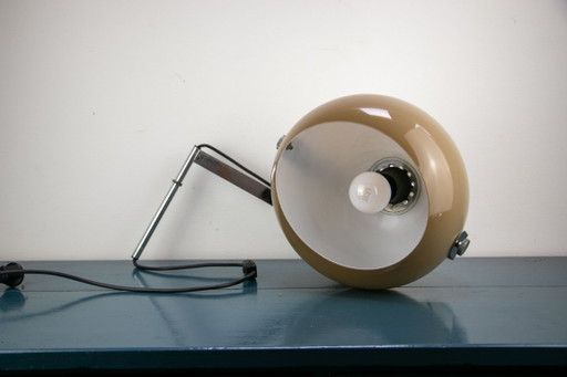 Dijkstra 70s wall light, eyeball with articulated arm