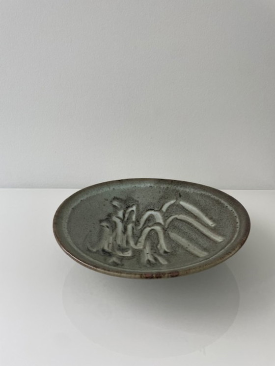 Image 1 of Vintage Taizé ceramic design bowl on a base