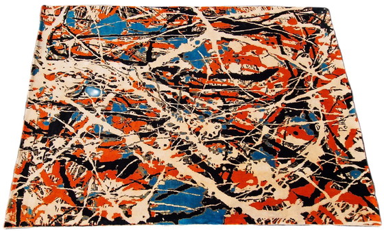 Image 1 of Jackson Pollock Künstlerteppich Moderne Zeitgenössische Handgeknüpfte Wolle auf Baumwolle 280 x 200 cm
