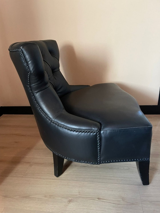 Sam Piet Boon Armchair – Leather, Wood (photo 5 of 8)