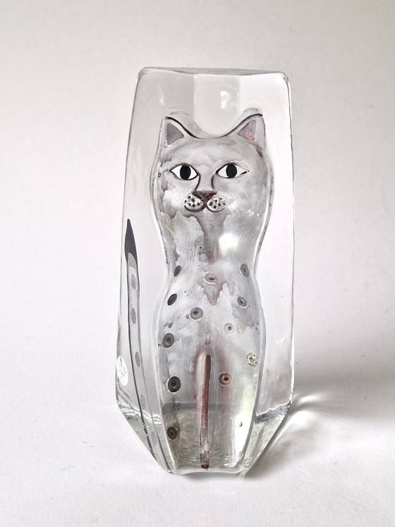 Renate Stock - Sea Glasbruk Schweden - Katze - Signiert – Glaskunst (photo 3 of 6)