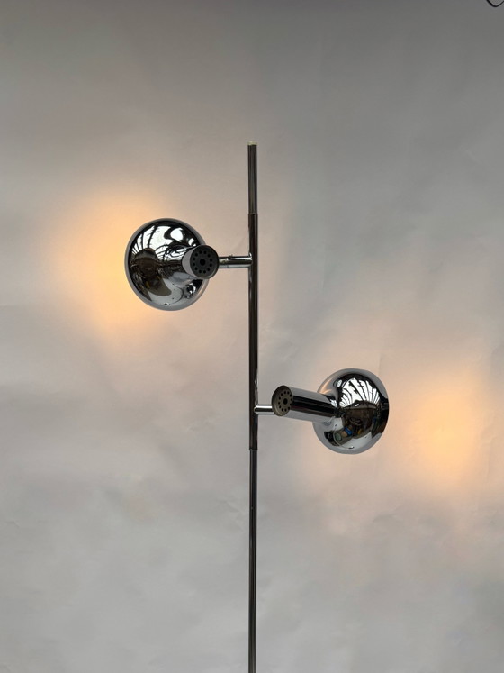 Image 1 of Vintage Cosack Leuchten Chromen vloerlamp