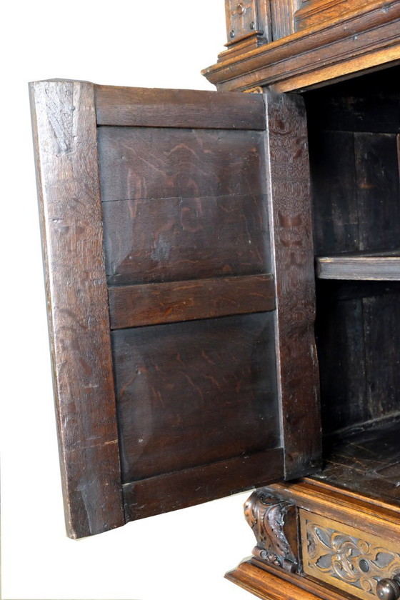 Image 1 of 17th century Dutch pilaster cabinet.