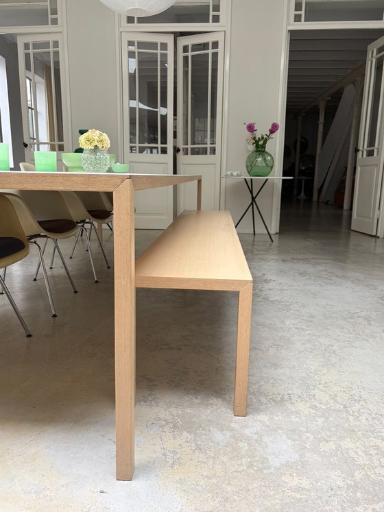 Tavolo Slim+ e panca Slim Plus abbinata di Bertjan Pot per Arco – Tavoli da pranzo, Legno (photo 9 of 13)