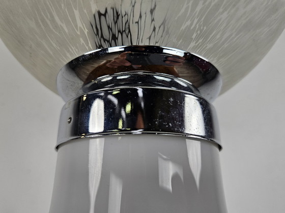 Image 1 of Mid-Century Murano Glass Table Lamp with Two Lights, 1970