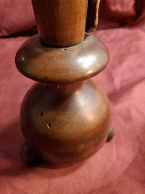 Antique 19th Century French Standing Altar Crucifix – Napoleon III Walnut Home Oratory Cross (31cm) (photo 7 of 11)