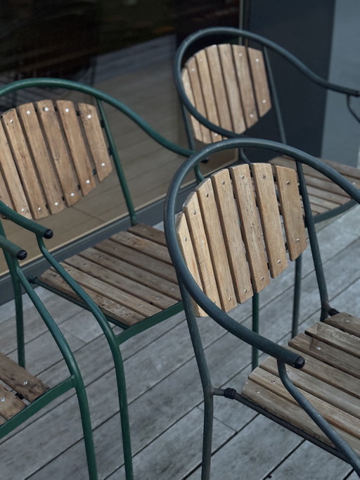 4x Lothar tuinstoelen, 50s