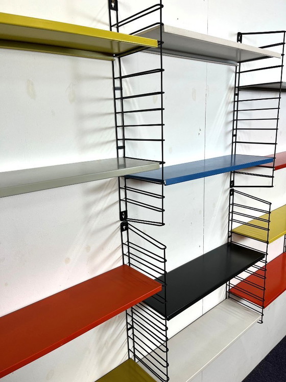 Image 1 of Étagère murale modulaire en métal, conçue par A. Dekker pour Tomado, années 1960